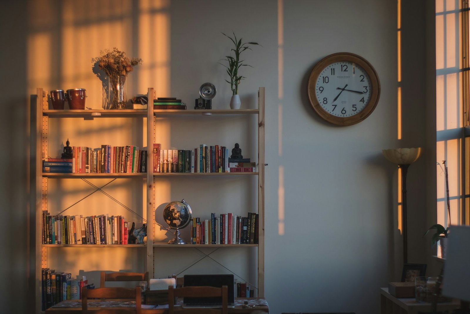Regal im Wohnraum